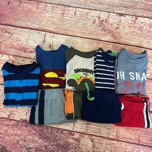 Bundle of boys shorts and shirts